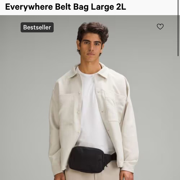 Lululemon | Solid Black Everywhere Belt Bag Large 2L Crossbody - Picture 3 of 11